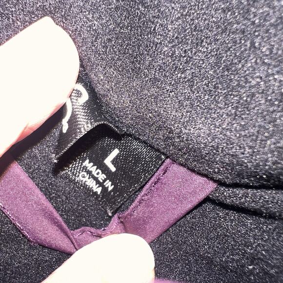 Kerrits Quilted Jacket Size L Plum Purple Unbridled Horse Full Zip Lightweight - Picture 6 of 11